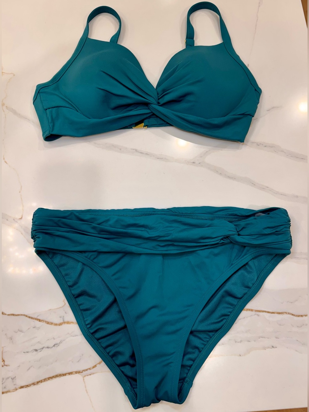 Bleu/Rod Beattie Teal Twist Bikini Set – Women Swim